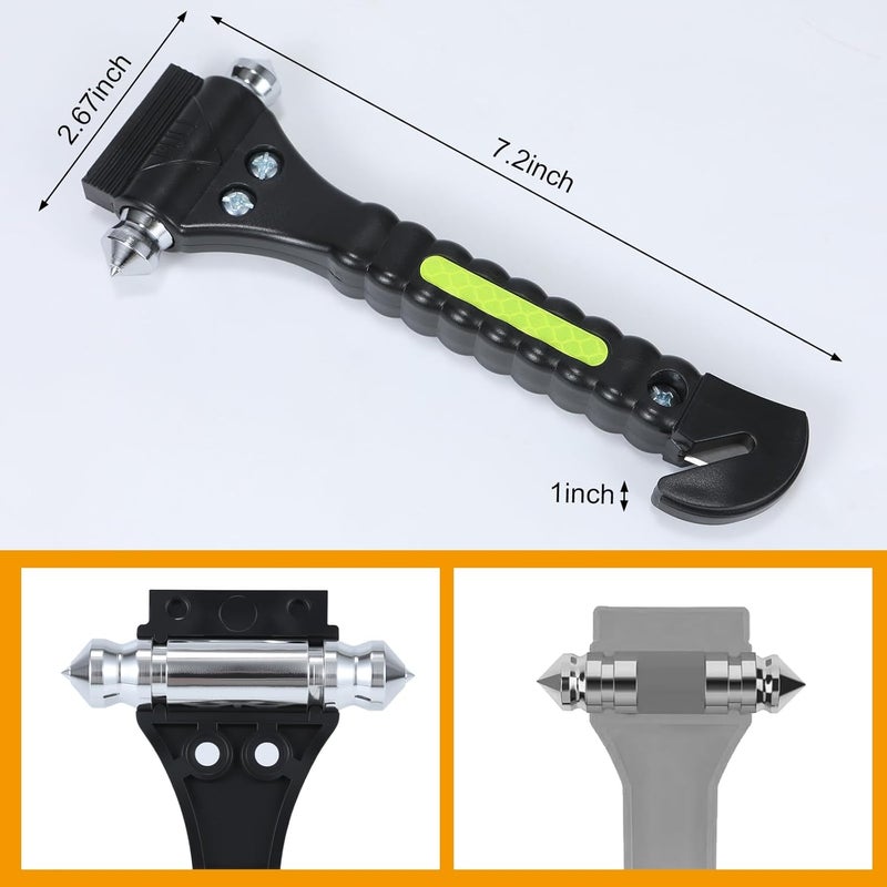 Yiader Store Window Breaker, 2-in-1 Emergency Escape Tool with Seatbelt Cutter, Car Safety Hammer for Family Rescue and Traffic Accident Emergency Escape - Image 2